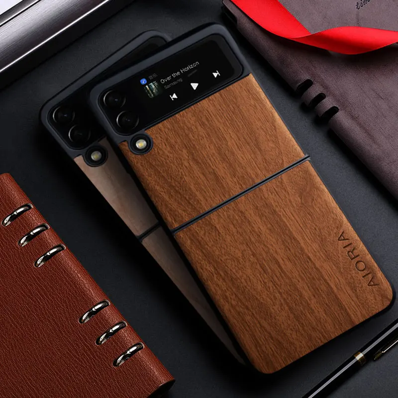 Bamboo Wood Pattern Leather Case - Premium Cover