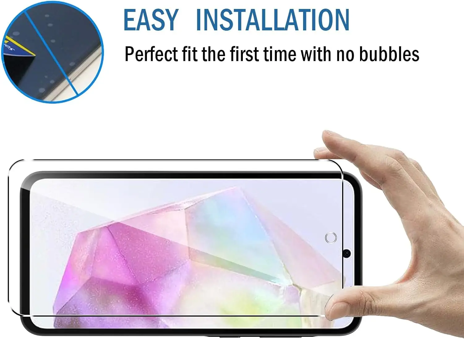 1/4Pcs Protective Tempered Glass For Samsung Galaxy A35 5G Screen Protector 6