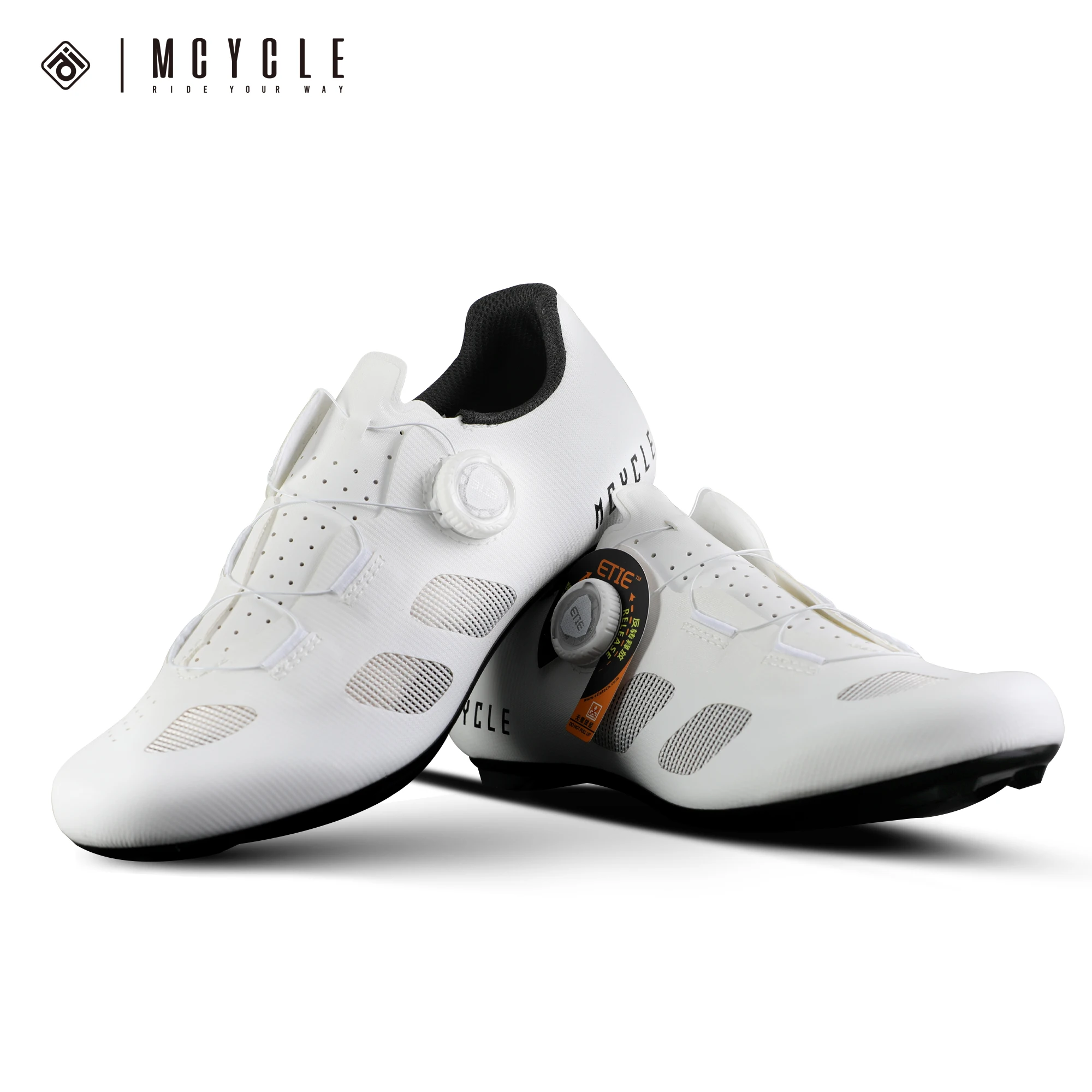 Mcycle Sport Cycling Shoes Men Professional Riding Shoes Athletic Biking Reflective Road Bike Lock