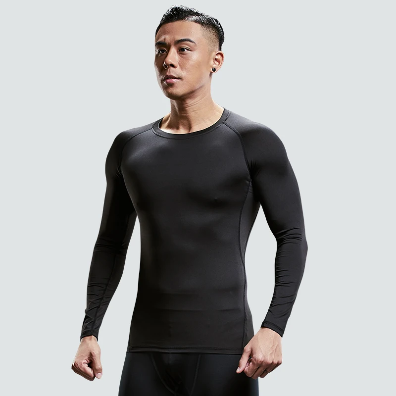 Fitness Clothes Men'S Quick-Drying Long-Sleeved Sports Underwear Suit Football Training Basketball Base Ski Four Seasons