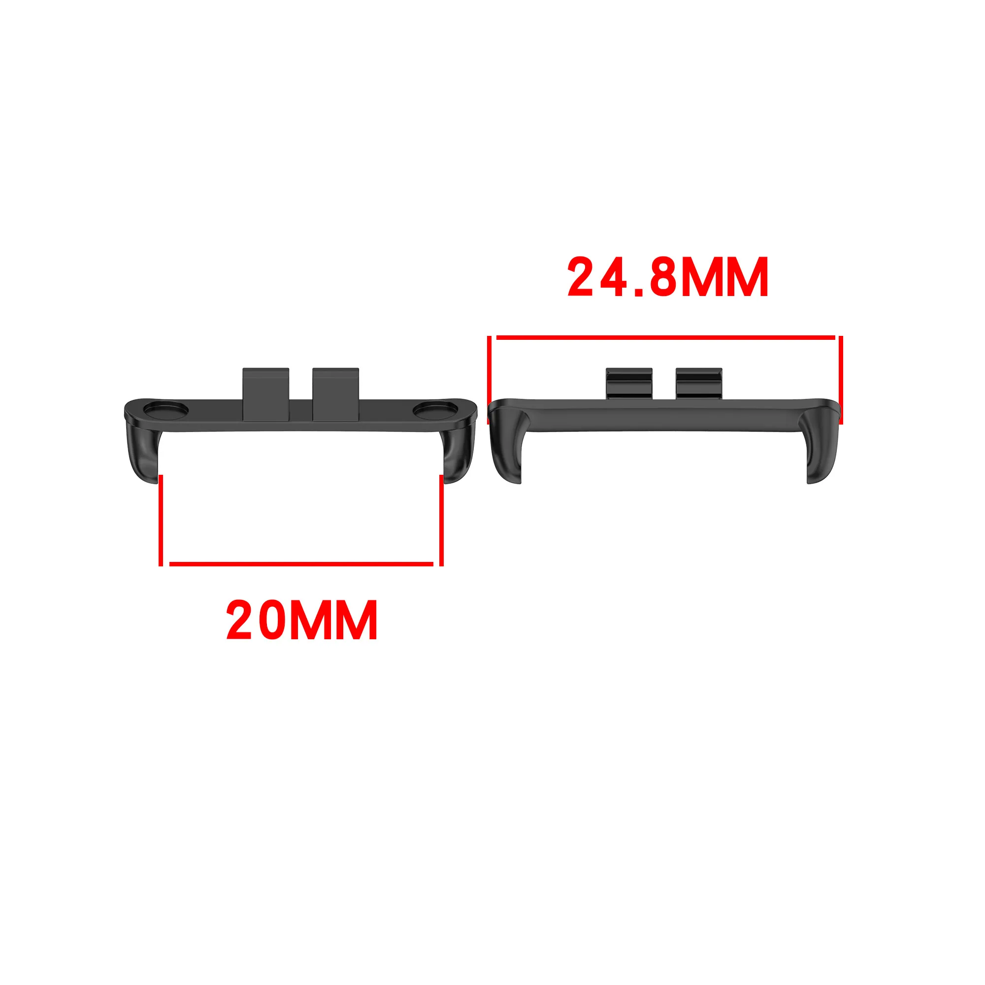 Metal Connector Adapter Pair for Stainless Steel 20mm Strap
