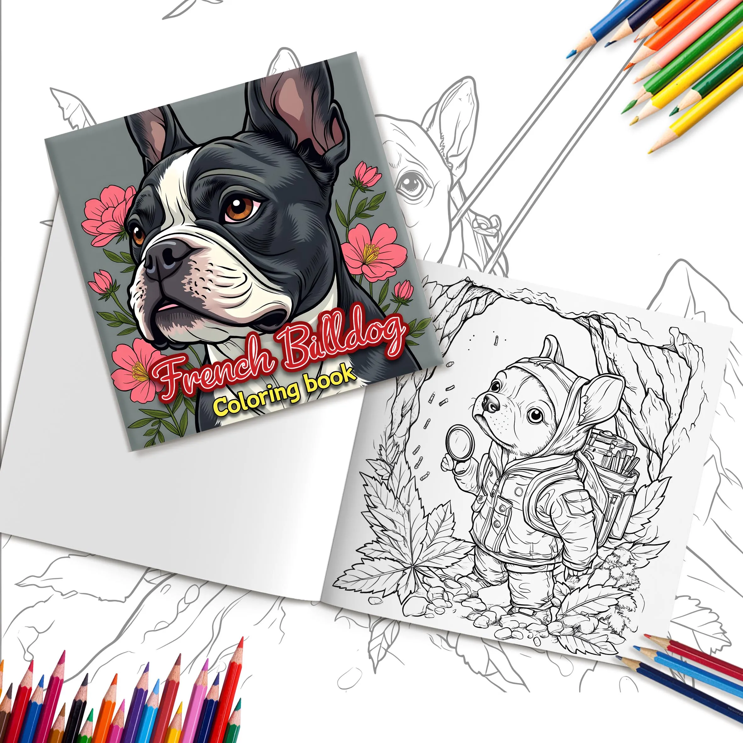 BULLDOG Patterns Coloring Book for Adults Cute Drawing Book Perfect Gift for Party and Birthday 4