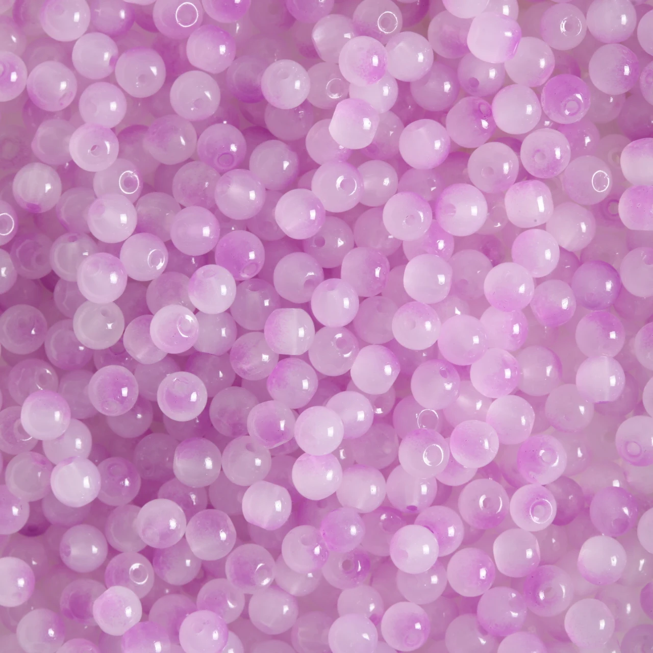 Mint Green Gradient Glass Beads - 6mm Round for Handmade Jewelry Creations