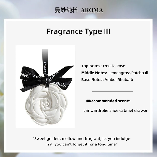 معطّر الهواء المعلق للسيارة، عطر زهرة الجبس لتصفيف...