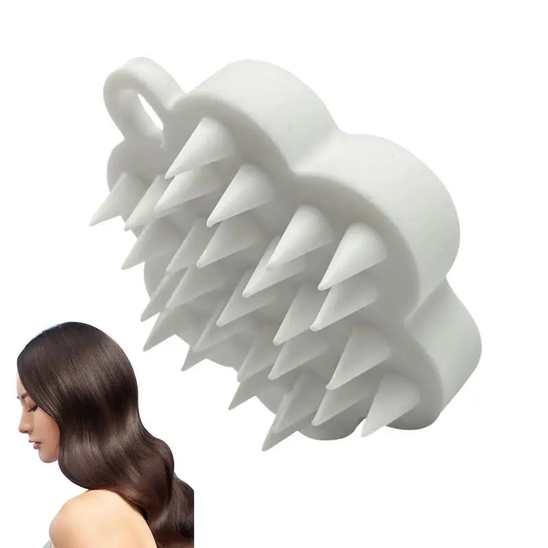 Portable Silicone Scalp Massager Shampoo Brush