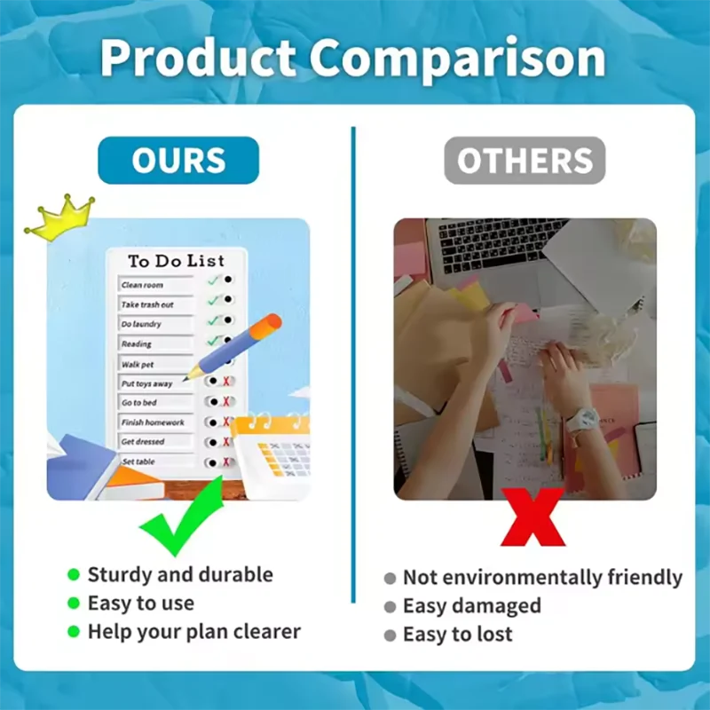 Reusable My Chores Checklist Task Board Daily Schedule Planner Memo Chore Chart Kid Responsibility Behavior Self Discipline Card