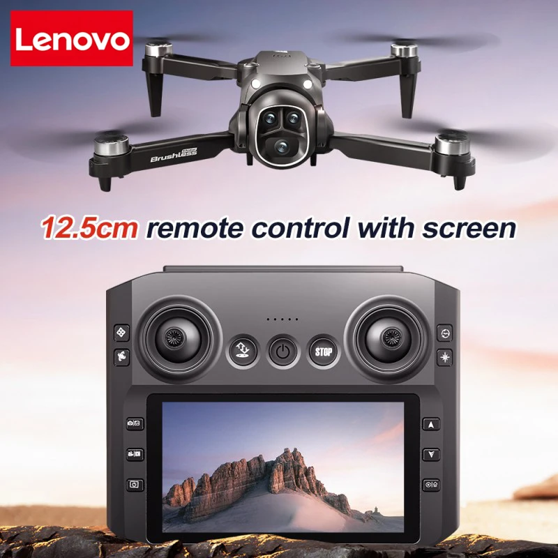 Drone GPS Lenovo M7 8K caméra HD double vue de dessus montrant les hélices