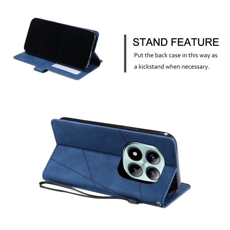Leather Magnetic Wallet Flip Case - Elegant and Durable Phone Cover