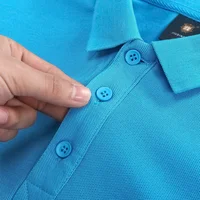 Salopette d'été 100% coton, polo, logo d'entreprise personnalisé, revers brodé, T-shirt à manches courtes imprimé 5