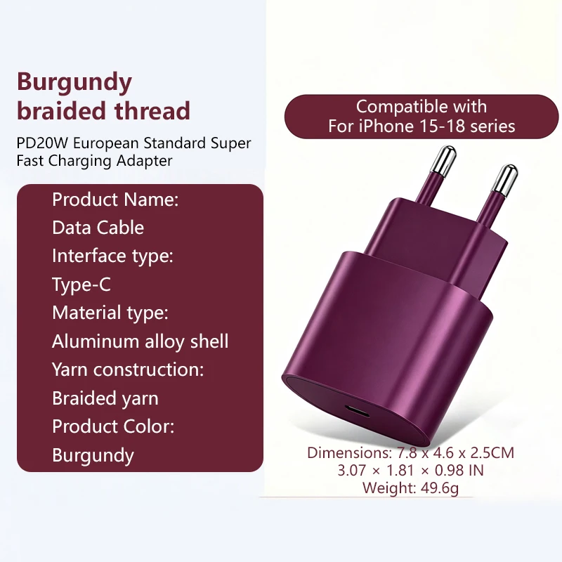 Compact 20W Fast Charging Dual Plug Portable Charger