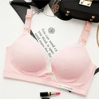 Cotton Nursing Bra Summer Breathable Breastfeeding Bras for Women Maternity Bra Plus Big Size Easy Feeding Bra Wire Free 1