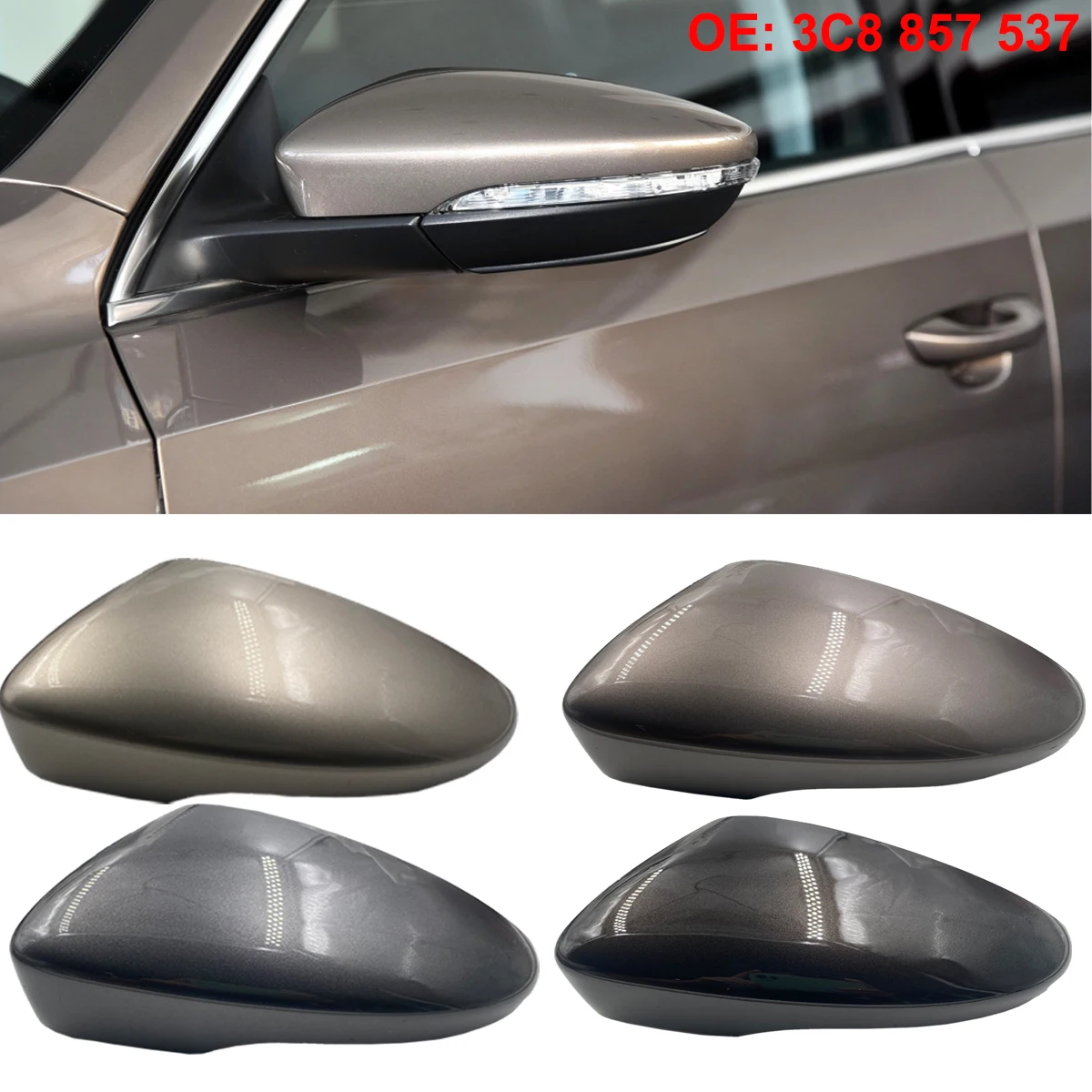 Coque Rétroviseur Gauche TarosTrade Pour VW Passat B6 (2005-2011) - À Peindre