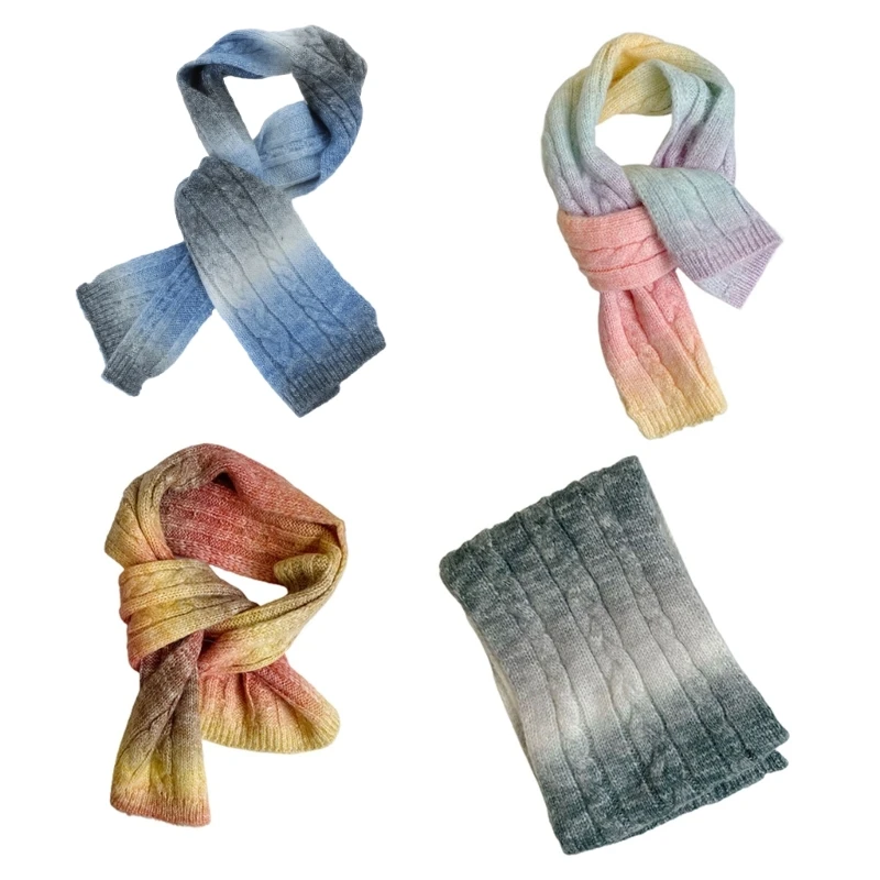 Новый стильный шарф с градиентом