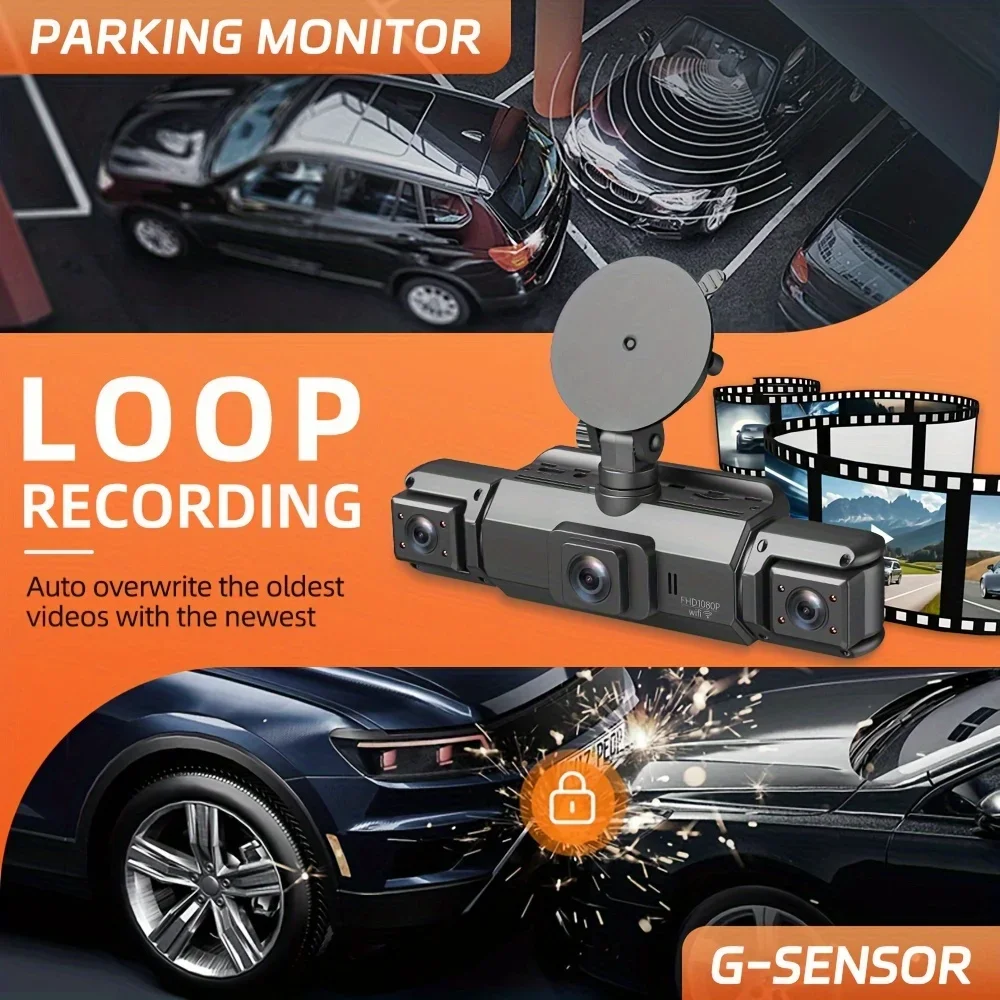 GPS Dashcam Car Camera with WiFi Night Vision