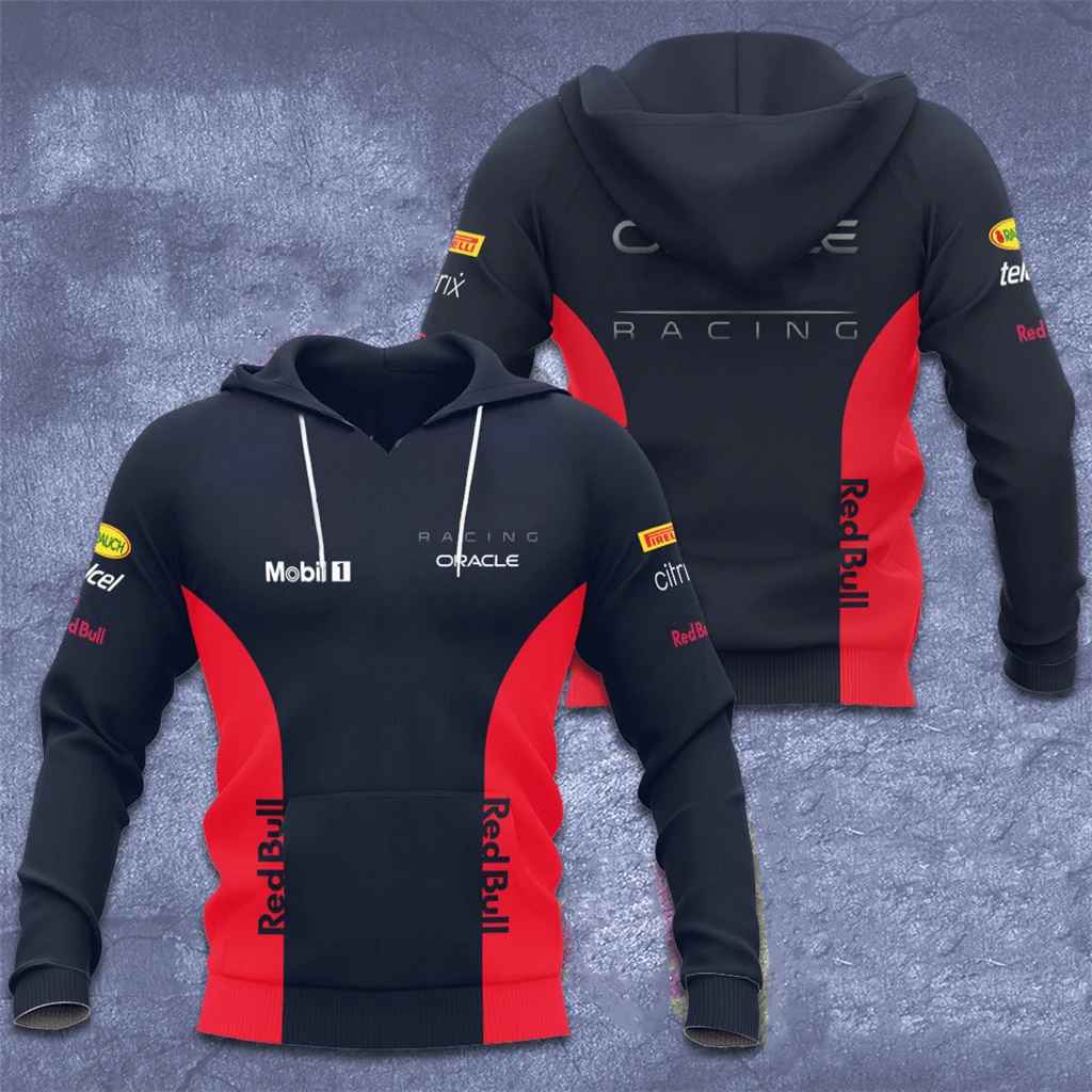 

2024 New F1 Team Red Racing Suit Printed Sportswear Sportswear Men's High Quality Hoodie