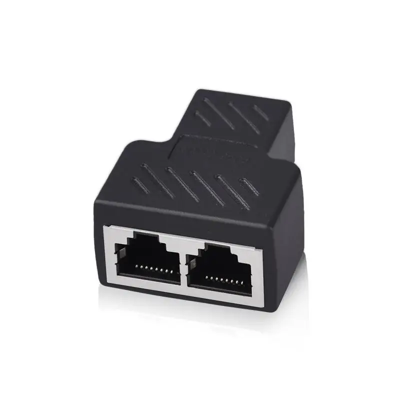 מפצל RJ45 1 ל-2 מתאם אינטרנט כבל רשת מאריך מחבר RJ45 עבור מחשב טלוויזיה ...