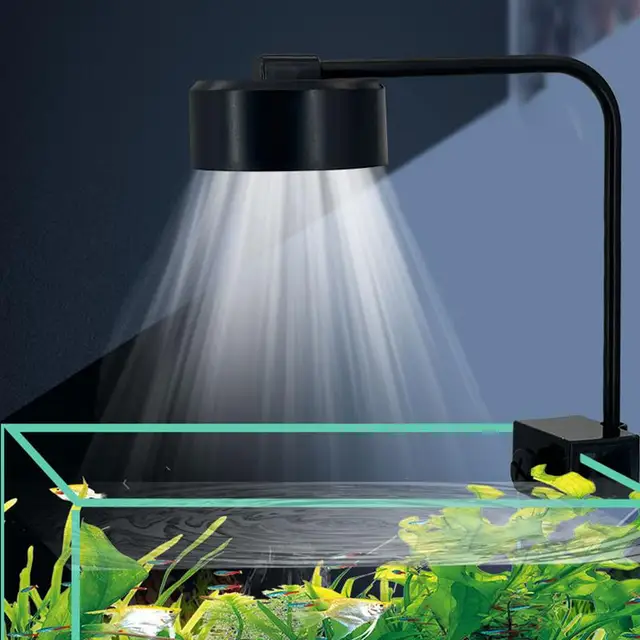 Small Aquarium Light Adjustable Fish Tank Lamp Smart 3 Modes Brightness Aquarium 360 Degree Adjustable Light For Shrimp Fish 6