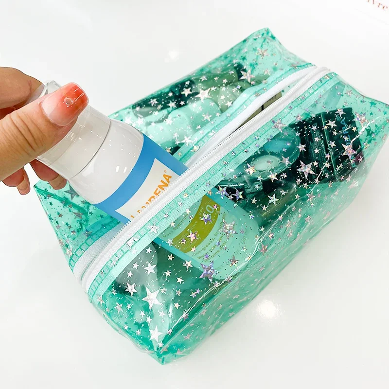 Clear Transparent Makeup Bag Waterproof Transparent Cosmetic Organizer Bags For Women Clear Makeup Bag Organizer Toiletry Bag