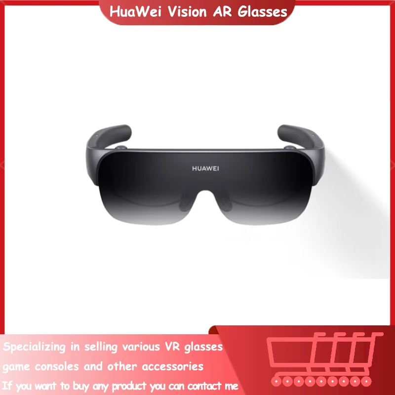 New HuaWei Vision AR Glasses Hua wei Glasses 0-500 Adjustable Portable 120" Smart HD Screen Viewing Movie Entertainment Games