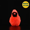 Northern Red Cardinal Plush Toy High Fidelity Red bird Plushie Tit Peluche Lifelike Stuffed Animals Simulation Doll Kawai Toy 4