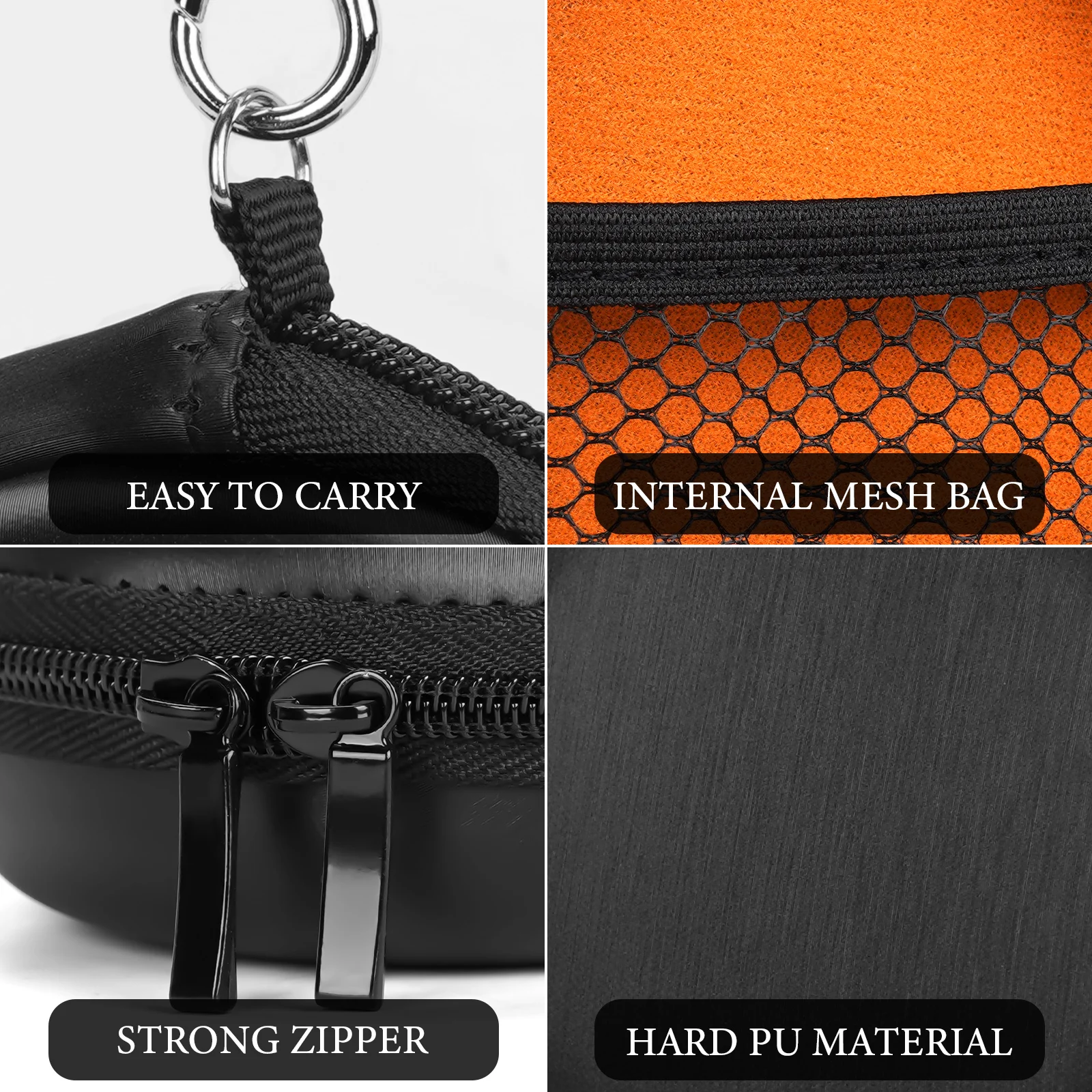 Shield Headphones Case for In-Ear Headphones, Replacement Hard Shell Travel Carrying Bag with Cable Storage