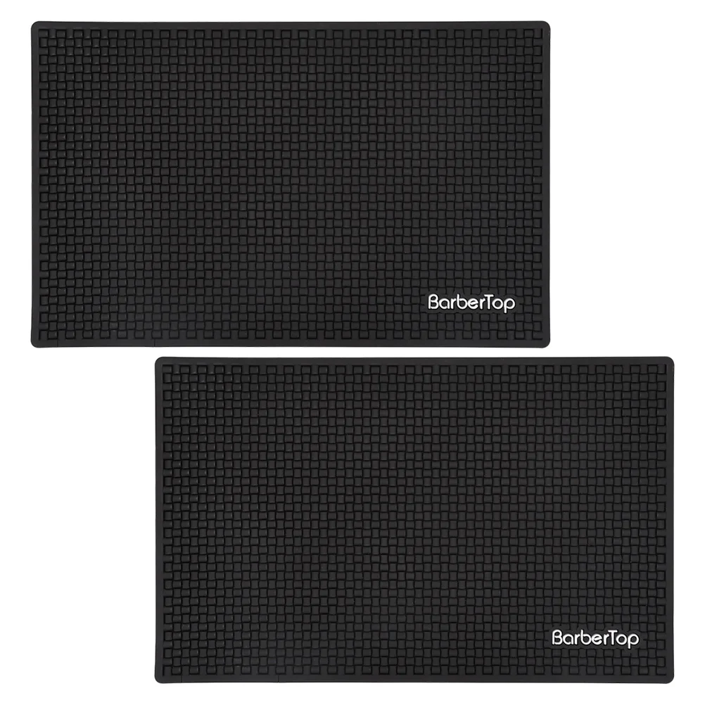 

2pcs Hair Styling Tools Mats Hair Salon Barber Clippers Mat Barbershop Countertop Work Pad