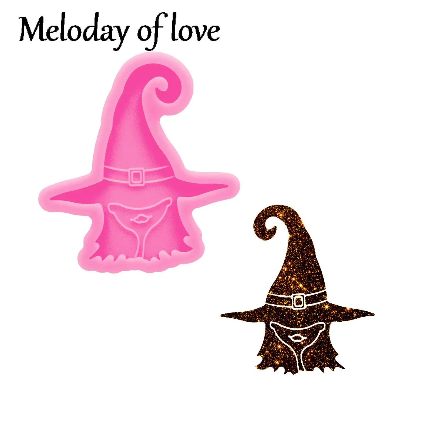 Shiny Halloween Geist Keychain Formen, Hexe Epoxy Harz Formen, Silikon Bat Fondant Schokolade Form DY0142 – Detail 40