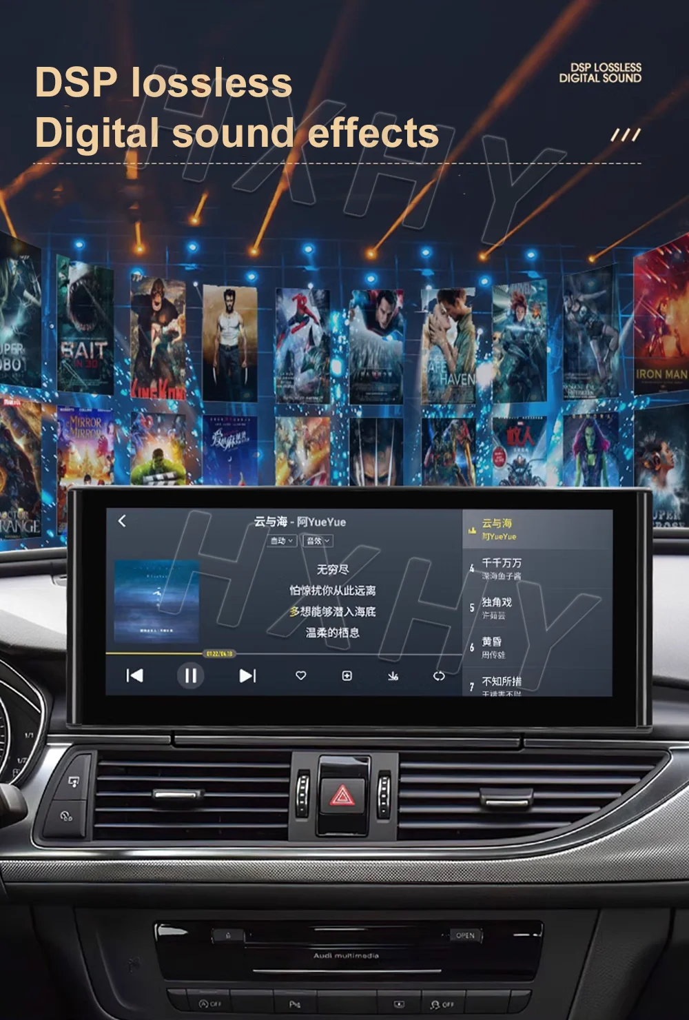 10.25/12.3Inch Android 13 8+128G Auto Carplay Car Multimedia Stere Dvd Player Ra