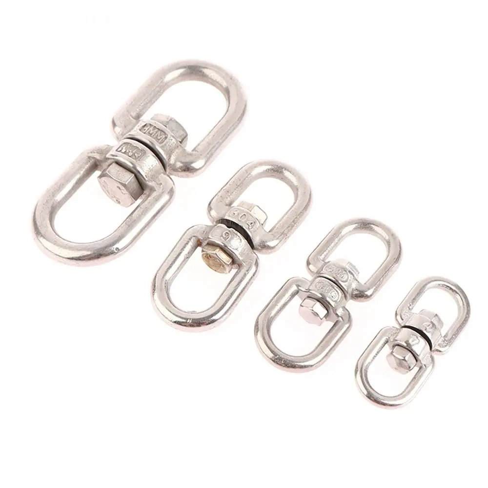 Description Picture 2 of item1Pcs Eye Connectors 8 Ring Hook 304 Stainless Steel M4 M5 M6 M8 Marine Anchor Swivel Universal 4mm 5mm 6mm 8mm Carabiner Clasp
