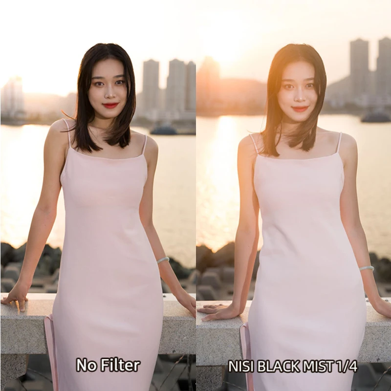 Nisi MC Black Mist Lens Filter 1/4 1/2 1/8 49mm 52mm 67mm 72mm 77mm 82mm 95mm for Camera Video Capture Portrait Hazy filter 2