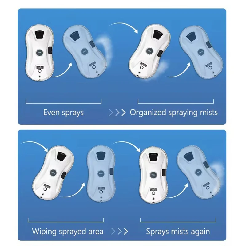 All weather commercial window glass cleaning robot portable window vacuum cleaner automatic window cleaner robot 3