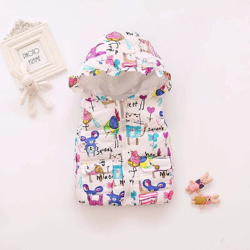 Children's Winter Hooded Jacket 0-3 Years Old Girls