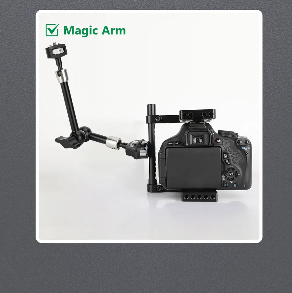 Mini Lock Quick Release System with 1/4" and 3/8" Thread Screw Mount Fr Tripod H