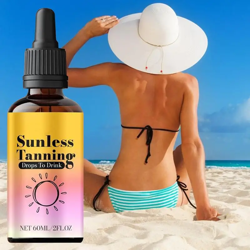 new 60ml Self -Tanning Drops Body Self Tanner Sunless Tanning Lotion For Natural-Looking Tanner For Body Skin Care