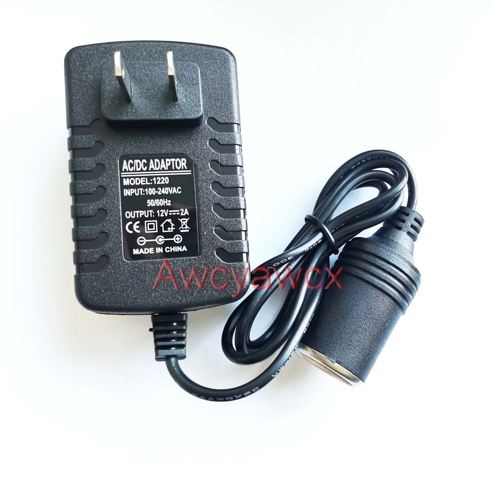 Cavo Accendisigari 12V Femmina A DC 5.5x2.1mm - 30cm, 10A/150W Per Frigorifero Auto, Aspirapolvere