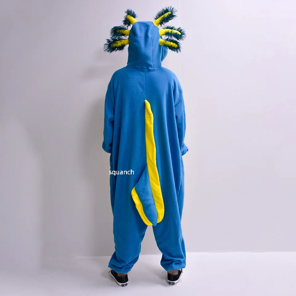 Tuta Onesie Stitch Blu E Rosa – Pigiama Morbido In Pile, Costume Halloween Per Adulti Uomo/donna, Taglie S-XL