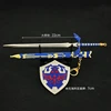 Game Weapon Tears of The Kingdom Link Hero Master Sword KeyChain Final Trial Version Weapon Model Metal Sword Gifts Toys for Boy 4