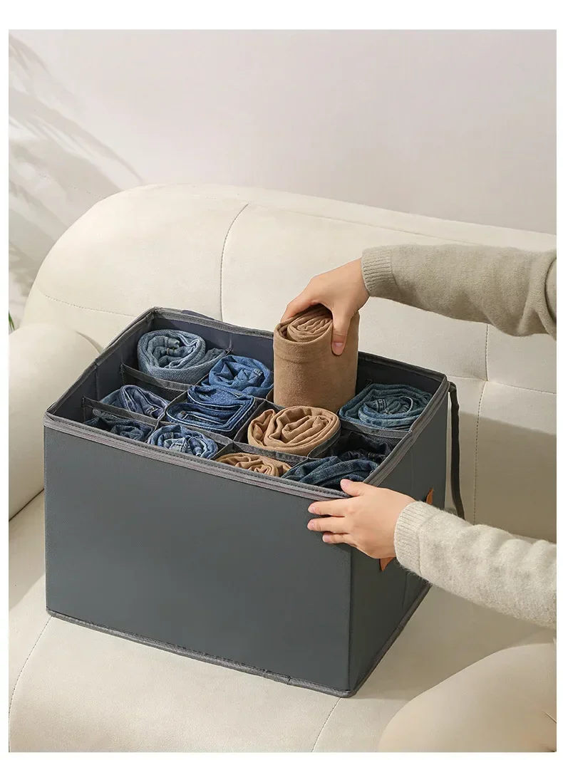 Faltbare Stoff-schuhaufbewahrungsbox Mit Staubschutzabdeckung_voghion.com