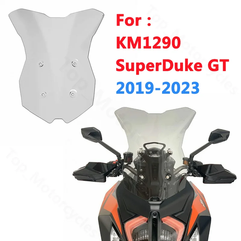 

For KM 1290 SUPERDUKE Super Duke GT 2019-2023 2020 2021 2022 Motorcycle Touring Windshield Windscreens Wind Deflectors Gray