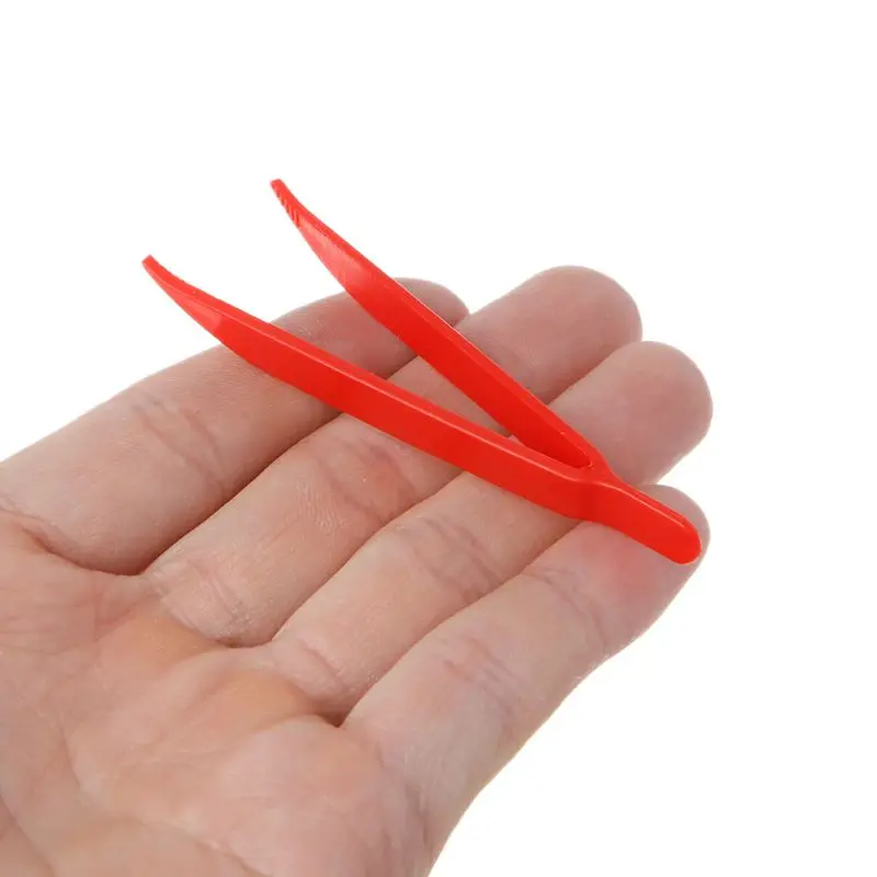 31GJ 10pcs Plastic Anti-static Tweezer Tweezers Heat Resistant Maintenance Repair Too