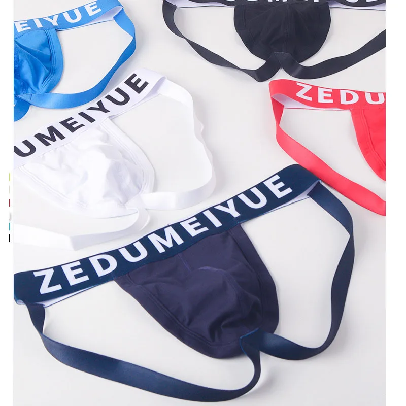 

Fashionable low waisted men's underwear pure cotton thong sexy