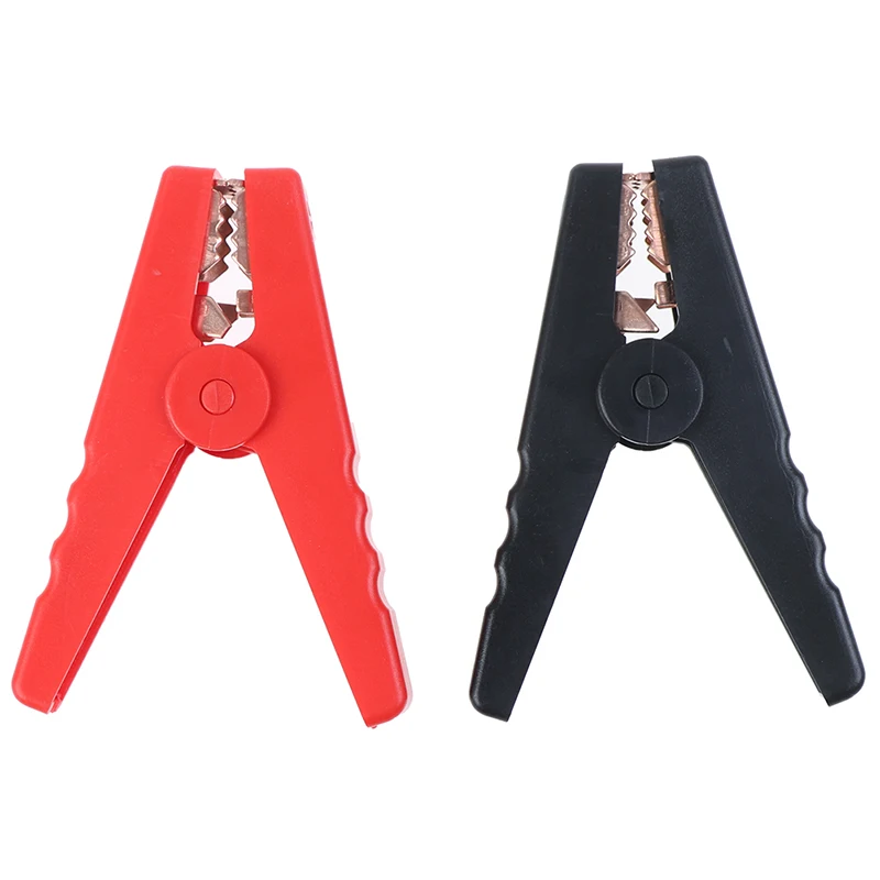 1/2pcs 100a Electrical Crocodile Alligator Car Battery Micro Insulated Clips Clamps Connector 90mm for Electric Project