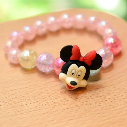 10PCS Disney Minnie Mouse Party Favor supply Bracelet Kids Happy Birthday Party Gift Souvenir Cute Giveaway 1