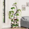 Grow Lights, 59 in 8 Tiered Tall Plant Shelf, S-shaped Metal, Plant Shelves 5