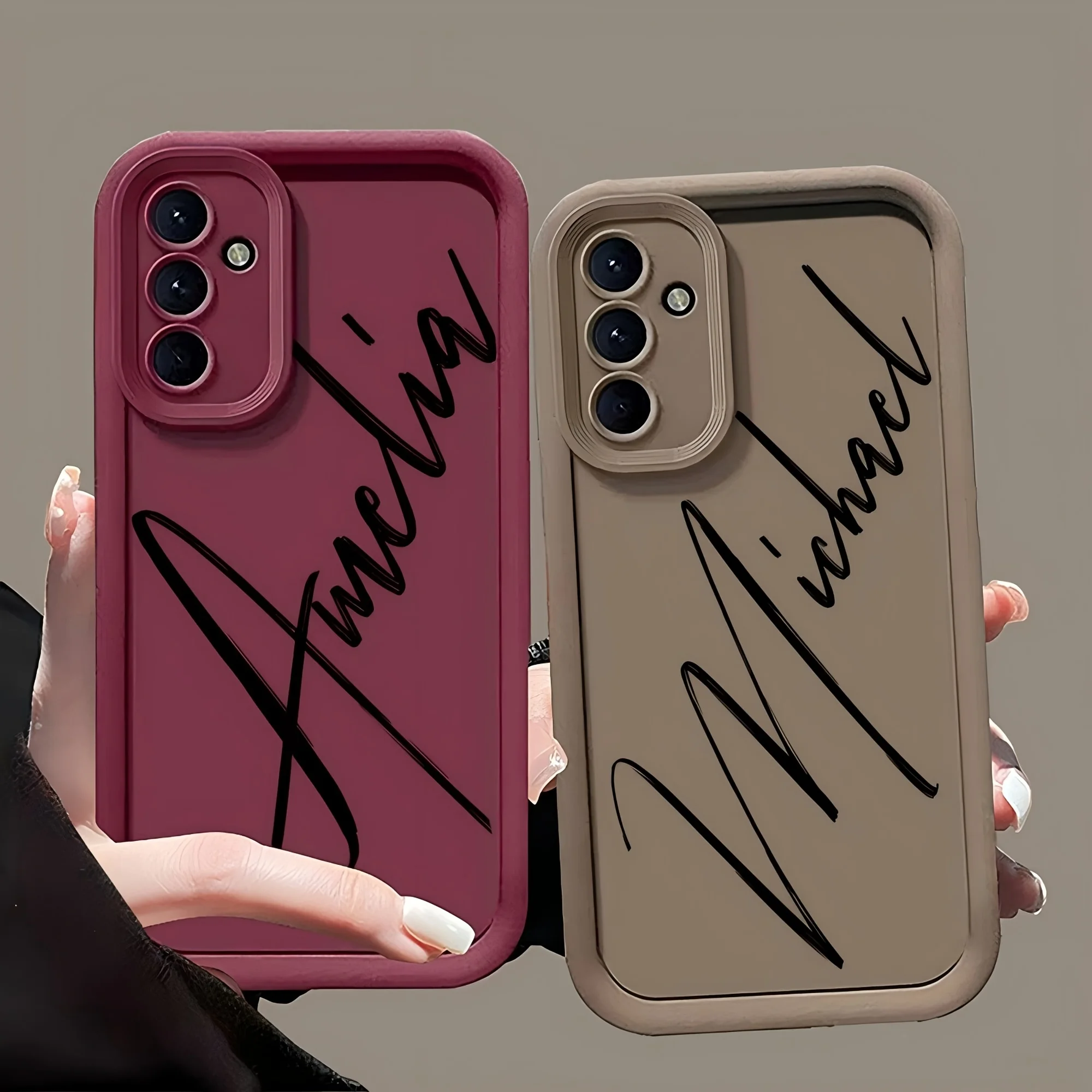 Personalized Custom Text Phone Case - Multiple Color Options Available