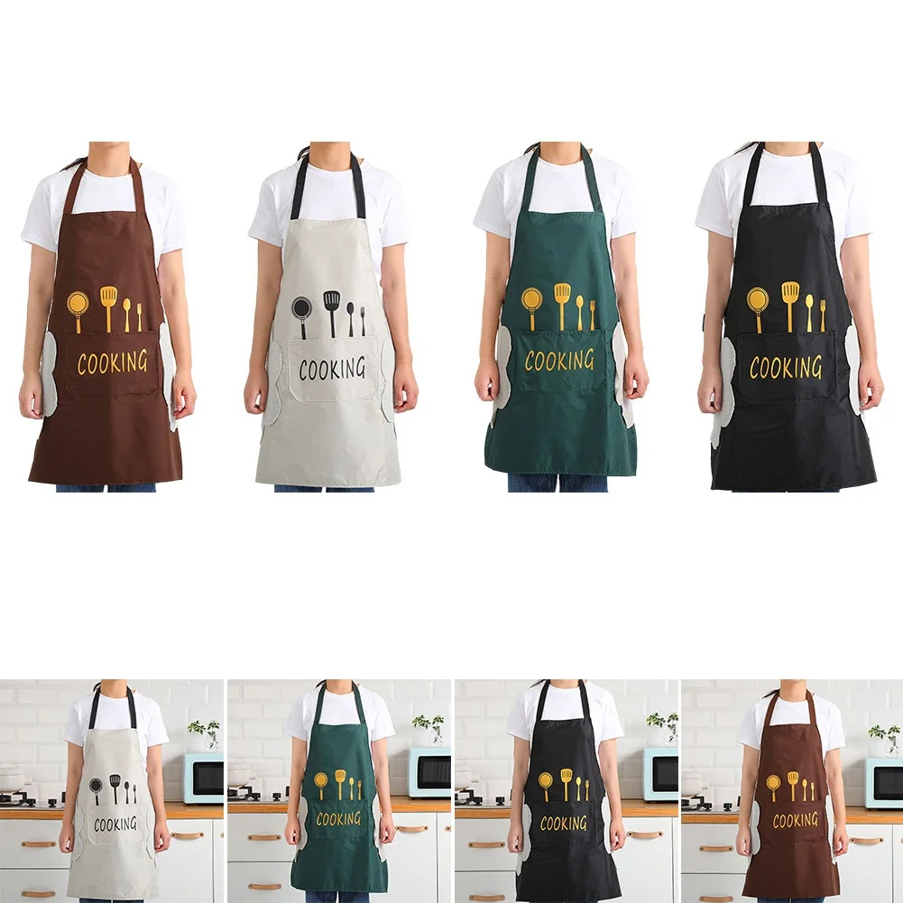 

1pcs Coffee Overalls Wipe Hand Cooking Aprons For Kitchen Restaurant Hand-wiping Household Cooking Apron Waterproof