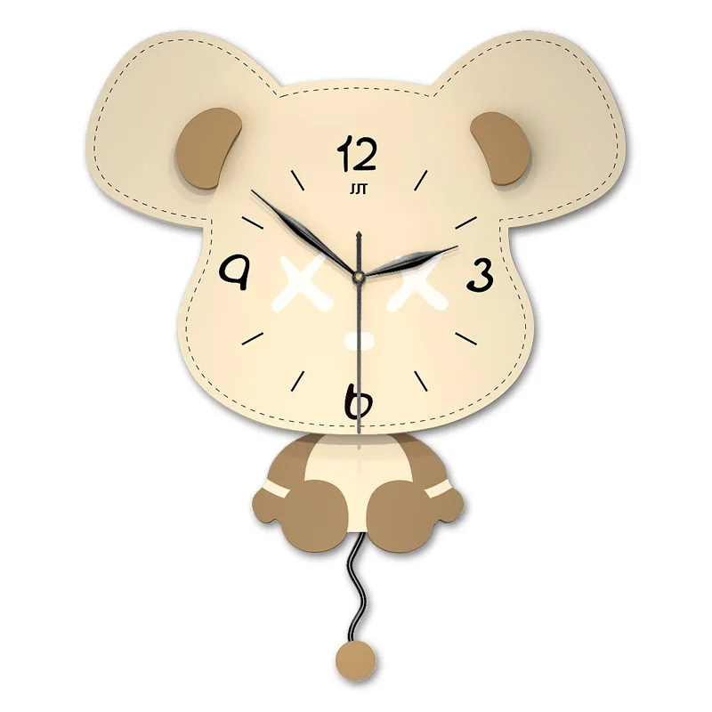 

Swing Violent Bear Wall Clock Home Living Room Decoration High-end Eense Clocks Fashion Modern Minimalist Clock for Wall Decor