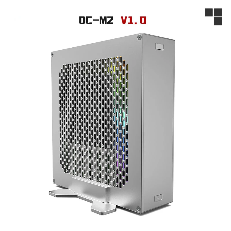 

2.2-liter mini DC-M2 core display ITX chassis supports built-in DC power supply