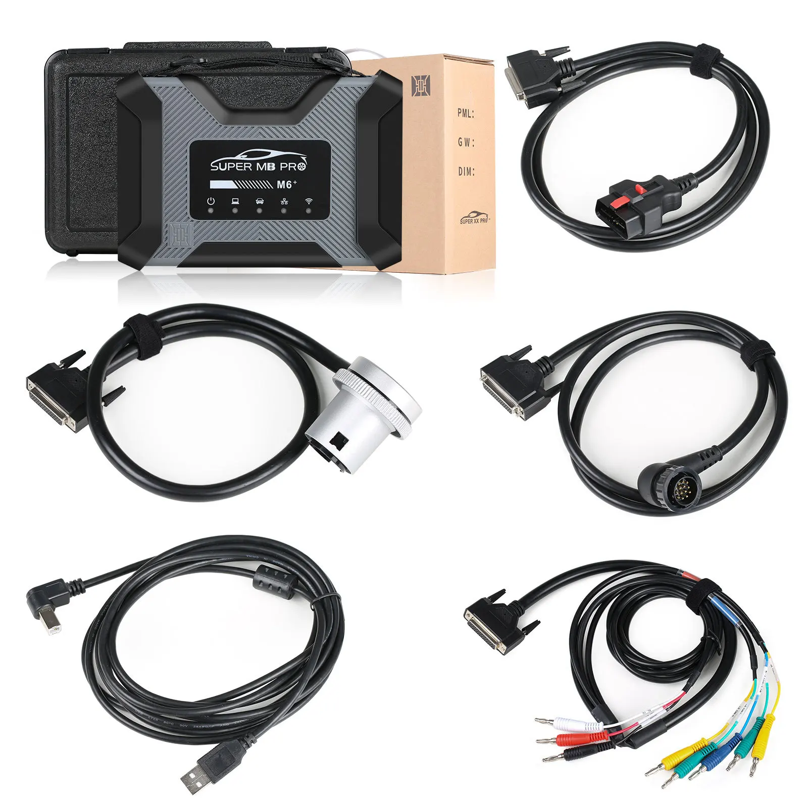 

SUPER MB PRO M6+ CONNECT OBD II SCANNER WITH XENTRY FULL SET SOFTWARE PK C4 C5 C6 FOR TRUCK CAR DIAGNOSTIC TOOL