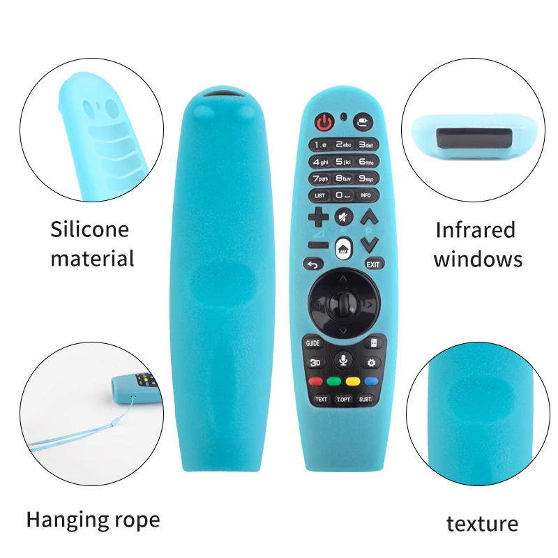 Remote Control Protection Sleeve Soft Silicone Case For LG Smart TV Remote Control AN-MR600/AN-MR650/AN-MR18BA/AN-MR19BA 4